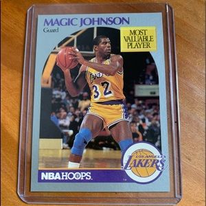 Magic Johnson 1990 NBA HOOPS card